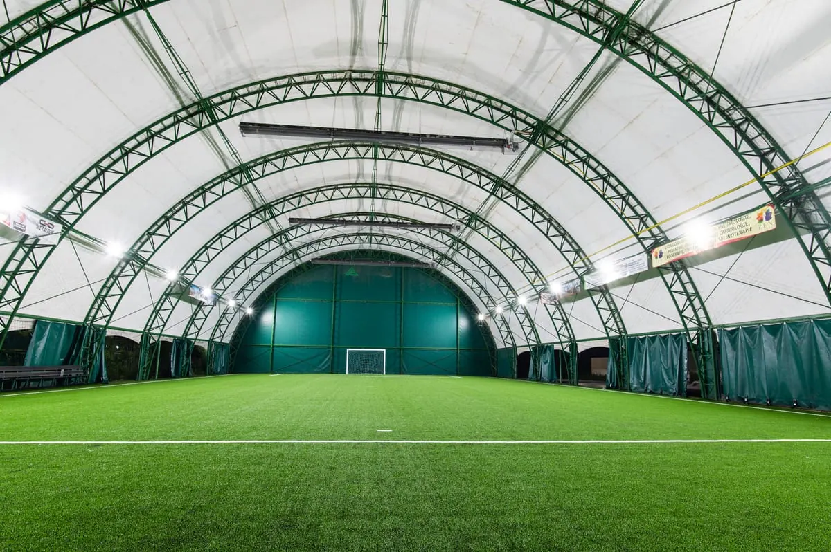 Artificial turf football pitch